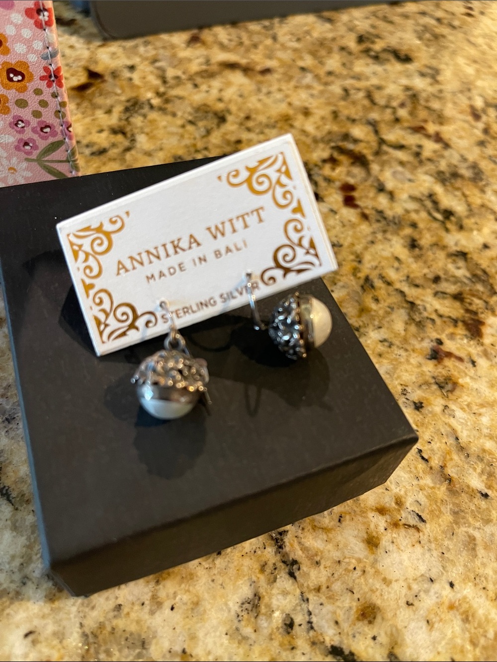 Annika Witt Sterling Silver Filigree Drop Earrings in Silver